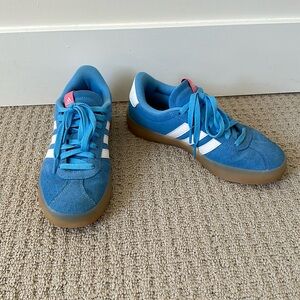 Gently worn adidas suede sneakers